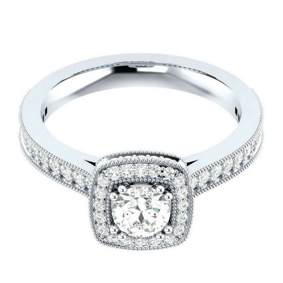 Ring Round Cut White Sapphire - Picture 4 of 4